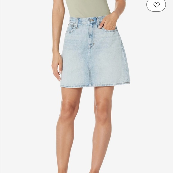Madewell Dresses & Skirts - NEVER WORN Madewell Rigid Denim A-line Mini Skirt - Size 30 - Light Wash